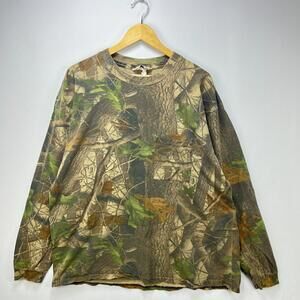 Vintage 90s Realtree Camo Long Sleeve Shirt XL